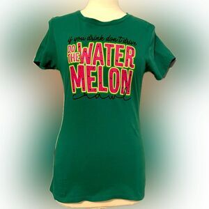 Classic! Kelly Green 90’s Country Watermelon Crawl T-shirt!